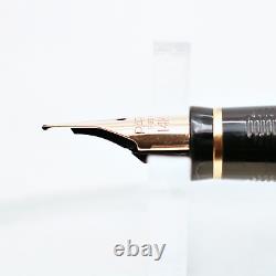 PARKER 75 Vintage 90s BLACK MATTE 14K X Nib Made in France Fountain Pen N. MINT