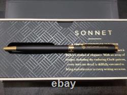 PARKER Ballpoint pen Sonet Matte Black GT withBox Unused