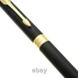 PARKER Slim Ballpoint Pen Sonnet Matte Black x Gold Color Twist Type KH08988