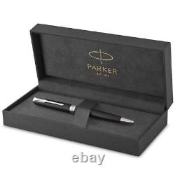 PARKER Sonnet Ballpoint Pen, Matte Black Lacquer with Palladium Trim, Medium