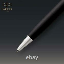 PARKER Sonnet Ballpoint Pen Matte Black Lacquer with Palladium Trim Medium Po