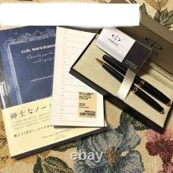 PARKER Sonnet Matte Black GT Set of Fountain Pen and Ballpoint Pen Free Shipping