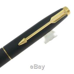 PARKER fountain pen 75 Color Matte black Nib Gold 14K / F Length 128mm