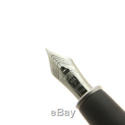 PLATINUM Fountain Pen Matte Black 2017 Limited Model Ebonite Gold 18K F Nib