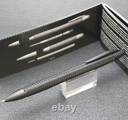 PORSCHE DESIGN P'3110 Tec Flex Matte Black Stainles Ballpoint Pen Brand New