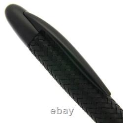 PORSCHE DESIGN P'3110 Tec Flex Matte Black Stainles Ballpoint Pen wz/Box Rare
