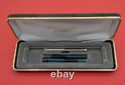 Parker 180 vintage matte black GT fountain pen NEW in box