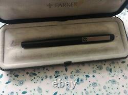 Parker 25B Matte Black Epoxy Fountain Pen