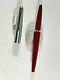 Parker 45 Fountain Pen Bordeaux & Gold New In Box Flat Top Medium Pt Made In Uk