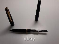 Parker 45 TX Matte Black GT Fountain Pen 14K Medium Nib