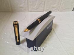 Parker 95 Matte Black Fountain Pen Nib F Vintage New Japan extremely rare 239