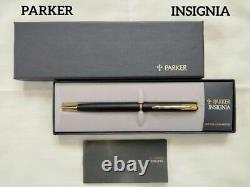 Parker Ballpoint Pen Insignia USA Matte Black GT #e9c9cc