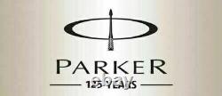 Parker Classic Iconic Matte Black GT Gold Trim Ballpoint Pen Blue Ink x10
