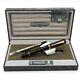 Parker Duofold Rollerball Pen Black & Gold 2 Flat Top Old Version New 91022