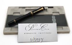 Parker Duofold Rollerball Pen Black & Gold 2 Flat Top Old Version New 91022