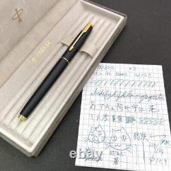 Parker Fountain Pen 75 Matte Black Late Model Good Condition