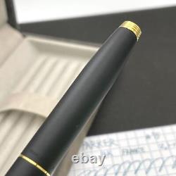 Parker Fountain Pen 75 Matte Black Late Model Good Condition