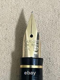 Parker Fountain Pen #75 Matte Black XF #9c2f47