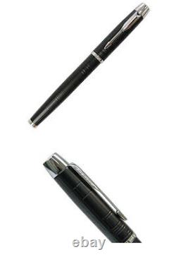 Parker PARKER EYEM Premium Matte Black CT Fountain Pen F Black