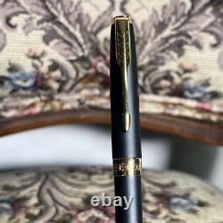 Parker Sonnet Ballpoint Pen Matte Black GT with Box #9392f0