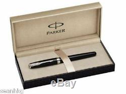 Parker Sonnet Matte Black Fountain Pen- 18K Solid Gold Ef Nib (CT) S0833800
