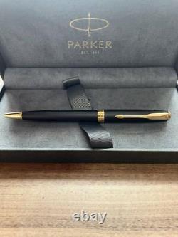 Parker Sonnet Matte Black Gt Ballpoint Pen With Box