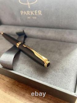 Parker Sonnet Matte Black Gt Ballpoint Pen With Box