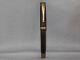 Parker Vintage Black and Gold Flat Top Fountain Pen-medium point