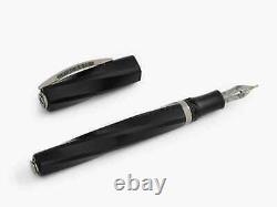 Pen Fountain Pen Visconti Divine Matte Black Pen F 14KT