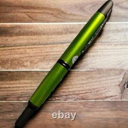 Pilot Capless 18K Fountain Pen Metalic Green & Matte Black M Nib USED