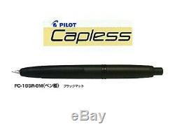 Pilot Fountain pen FC-18SR-BM-EF Capless Extra fine Matte black from JAPAN F/S