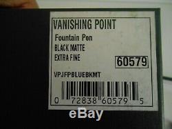Pilot Namiki Vanishing Point Fountain Pen Matte Black NIB 18K XF