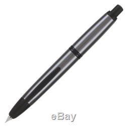 Pilot Namiki Vanishing Point Gunmetal Matte Black Broad Fountain Pen #60585