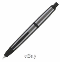 Pilot Namiki Vanishing Point Gunmetal Matte Black Fine Fountain Pen #60583