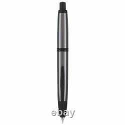 Pilot Vanishing Point Fountain Pen, Gun Metal/Matte Black, Extra Fine (60578)