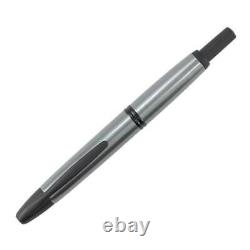 Pilot Vanishing Point Fountain Pen, Gun Metal/Matte Black, Medium (60584)
