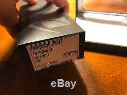 Pilot Vanishing Point Fountain Pen Matte Black Box Stub Nib Retractable EDC 18k
