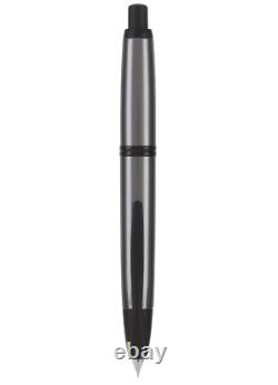 Pilot Vanishing Point Fountain Pen in Gun Metal Gray & Matte Black, Fine 60583