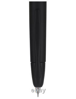 Pilot Vanishing Point Fountain Pen in Matte Black, Blue Ink, Medium Nib 60581