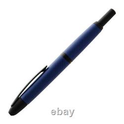 Pilot Vanishing Point Fountain Pen in Matte Blue & Black Accents 18K Gold Fine