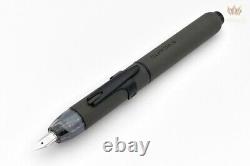 Platinum Limited Edition Curidas Matte Black Retractable Fountain Pen Set Superb