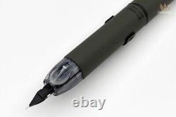 Platinum Limited Edition Curidas Matte Black Retractable Fountain Pen Set Superb
