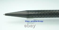 Porsche Design K3115 Laser Flex MATTE Black PVD Coated Ball Point Pen Nice