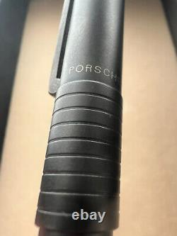Porsche Design Pen Fountain Lacquer Matte Black IN Cartridge, Numbered Vintage