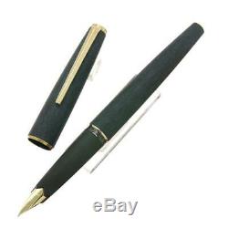 Pre-owned Montblanc Germany Matte Black Gold Classic Fountain Pen #220P EF