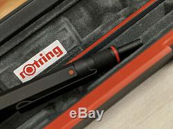 ROtring 600 Trio Matte Black Ballpoint Pen Blue and Red & 0.7mm Pencil, NOS