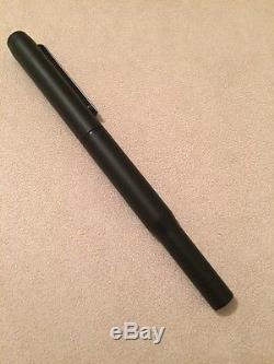 Rare 1981 Parker 25 Epoxy Matt Black-black Trim Rollerball Pen-england-nr Mint