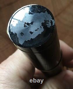 Rare Huge Unique Ebonite 1950's Flat Top Eyedropper Japanese Jumbo Fountain Pen
