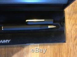 Rare LAMY Persona Matte Black Titanium Fountain Pen Collectors Case & Papers