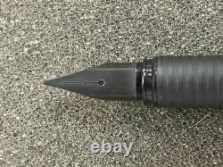 Rare Lamy Unique Matte Black Stainless Steel Fountain Pen M